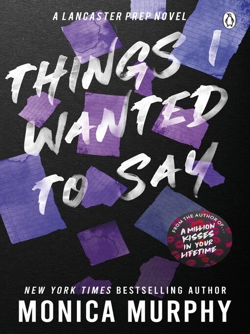 Title details for Things I Wanted to Say by Monica Murphy - Wait list